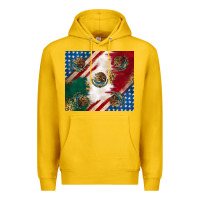 Lemon American with mexican flag Premium Hoodie - RanaPortraitStore