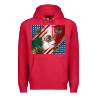 Cardinal American with mexican flag Premium Hoodie - RanaPortraitStore