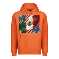 Carrot American with mexican flag Premium Hoodie - RanaPortraitStore
