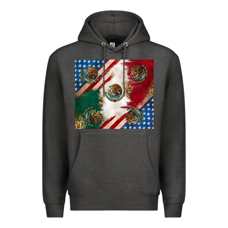 American With Mexican Flag Premium Hoodie by RanaPortraitStore | Teevron