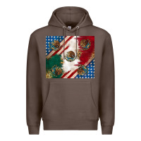 Coffee American with mexican flag Premium Hoodie - RanaPortraitStore