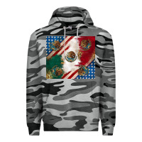 Slate Camo American with mexican flag Premium Hoodie - RanaPortraitStore