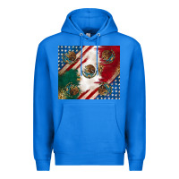 True Royal American with mexican flag Premium Hoodie - RanaPortraitStore