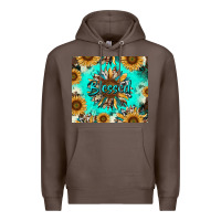 Coffee blessed sunflowers Premium Hoodie - RanaPortraitStore