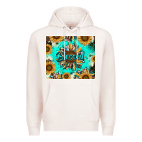 Pale Pink blessed sunflowers Premium Hoodie - RanaPortraitStore