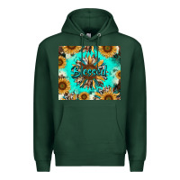 Sports Green blessed sunflowers Premium Hoodie - RanaPortraitStore