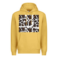 Antique Gold cowhide pattern Premium Hoodie - RanaPortraitStore