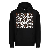 Black cowhide pattern Premium Hoodie - RanaPortraitStore