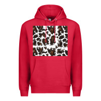 Cardinal cowhide pattern Premium Hoodie - RanaPortraitStore