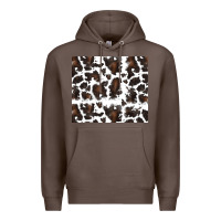 Coffee cowhide pattern Premium Hoodie - RanaPortraitStore