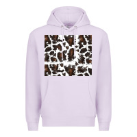 Lilac cowhide pattern Premium Hoodie - RanaPortraitStore
