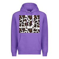 Purple cowhide pattern Premium Hoodie - RanaPortraitStore