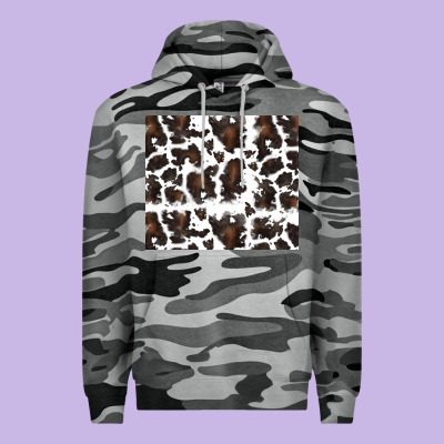 Premium Hoodie cowhide pattern