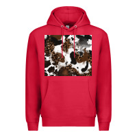 Cardinal cowhide and leopard pattern Premium Hoodie - RanaPortraitStore