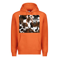 Carrot cowhide and leopard pattern Premium Hoodie - RanaPortraitStore