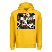 Lemon cowhide and leopard pattern Premium Hoodie - RanaPortraitStore