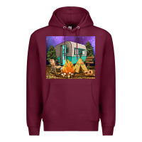 Burgundy camping Premium Hoodie - RanaPortraitStore