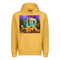 Mustard camping Premium Hoodie - RanaPortraitStore