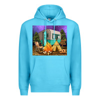 Ocean Blue camping Premium Hoodie - RanaPortraitStore