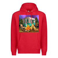 Red camping Premium Hoodie - RanaPortraitStore