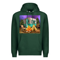 Sports Green camping Premium Hoodie - RanaPortraitStore