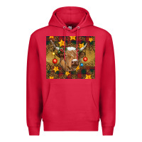 Cardinal Christmas cow Premium Hoodie - RanaPortraitStore