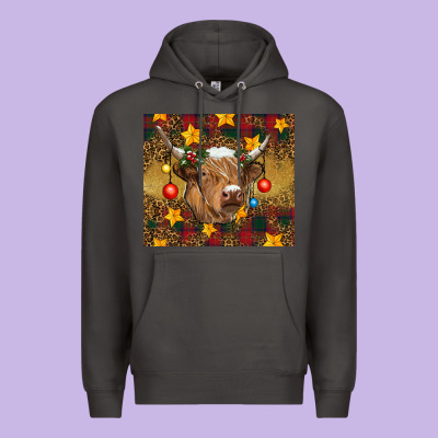 Premium Hoodie Christmas cow