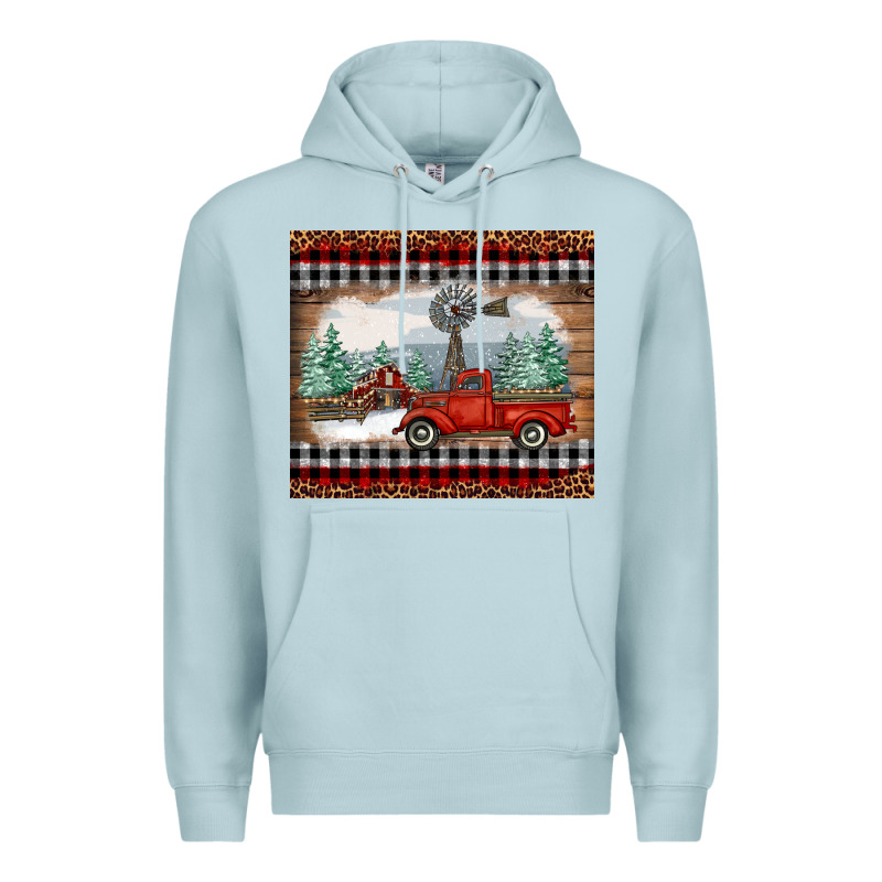 Christmas Farm And Truck Premium Hoodie by RanaPortraitStore | Teevron