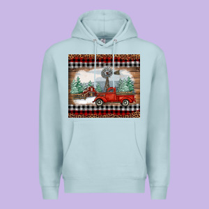 Christmas Farm And Truck Premium Hoodie Designed By Ranaportraitstore