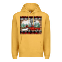 Mustard christmas farm and truck Premium Hoodie - RanaPortraitStore