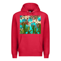 Cardinal cactus turquoise leopard cowhide tumbler rana Premium Hoodie - RanaPortraitStore