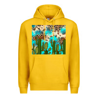 Lemon cactus turquoise leopard cowhide tumbler rana Premium Hoodie - RanaPortraitStore