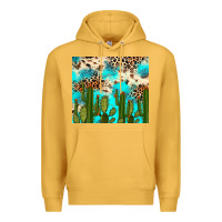 Mustard cactus turquoise leopard cowhide tumbler rana Premium Hoodie - RanaPortraitStore