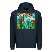 Cactus Turquoise Leopard Cowhide Tumbler Rana Premium Hoodie | Teevron