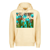 Pina Colada cactus turquoise leopard cowhide tumbler rana Premium Hoodie - RanaPortraitStore