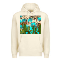 Sandshell cactus turquoise leopard cowhide tumbler rana Premium Hoodie - RanaPortraitStore