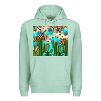 Seafoam cactus turquoise leopard cowhide tumbler rana Premium Hoodie - RanaPortraitStore