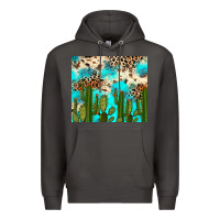 Smoke cactus turquoise leopard cowhide tumbler rana Premium Hoodie - RanaPortraitStore