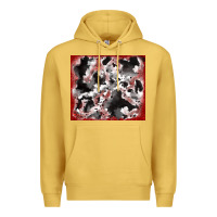 Antique Gold cowhide glitter tooled leather Premium Hoodie - RanaPortraitStore