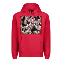 Cardinal cowhide glitter tooled leather Premium Hoodie - RanaPortraitStore