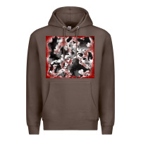 Coffee cowhide glitter tooled leather Premium Hoodie - RanaPortraitStore