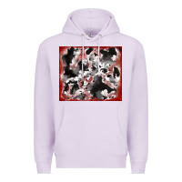 Lilac cowhide glitter tooled leather Premium Hoodie - RanaPortraitStore