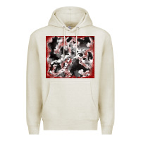 Oatmeal Heather cowhide glitter tooled leather Premium Hoodie - RanaPortraitStore