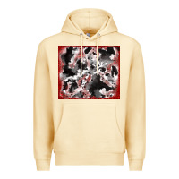Pina Colada cowhide glitter tooled leather Premium Hoodie - RanaPortraitStore