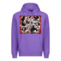 Purple cowhide glitter tooled leather Premium Hoodie - RanaPortraitStore