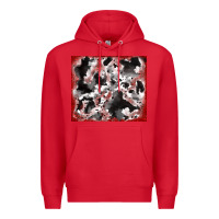 Red cowhide glitter tooled leather Premium Hoodie - RanaPortraitStore