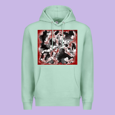 Premium Hoodie cowhide glitter tooled leather