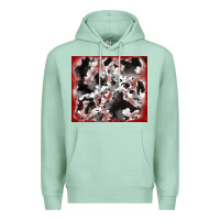 Seafoam cowhide glitter tooled leather Premium Hoodie - RanaPortraitStore