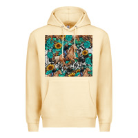 Pina Colada cowgirl sunflower turquoise Premium Hoodie - RanaPortraitStore