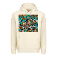 Sandshell cowgirl sunflower turquoise Premium Hoodie - RanaPortraitStore